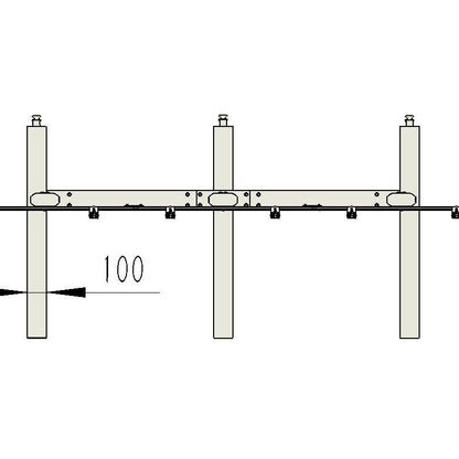 Multibrackets M Public Video Wall Stand 6-Screens 40-55" Black