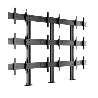 Multibrackets M Public Video Wall Stand 9-Screens 40-55" Black