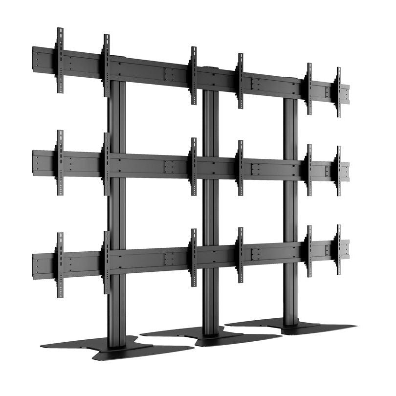 Multibrackets M Public Video Wall Stand 9-Screens 40-55" Black