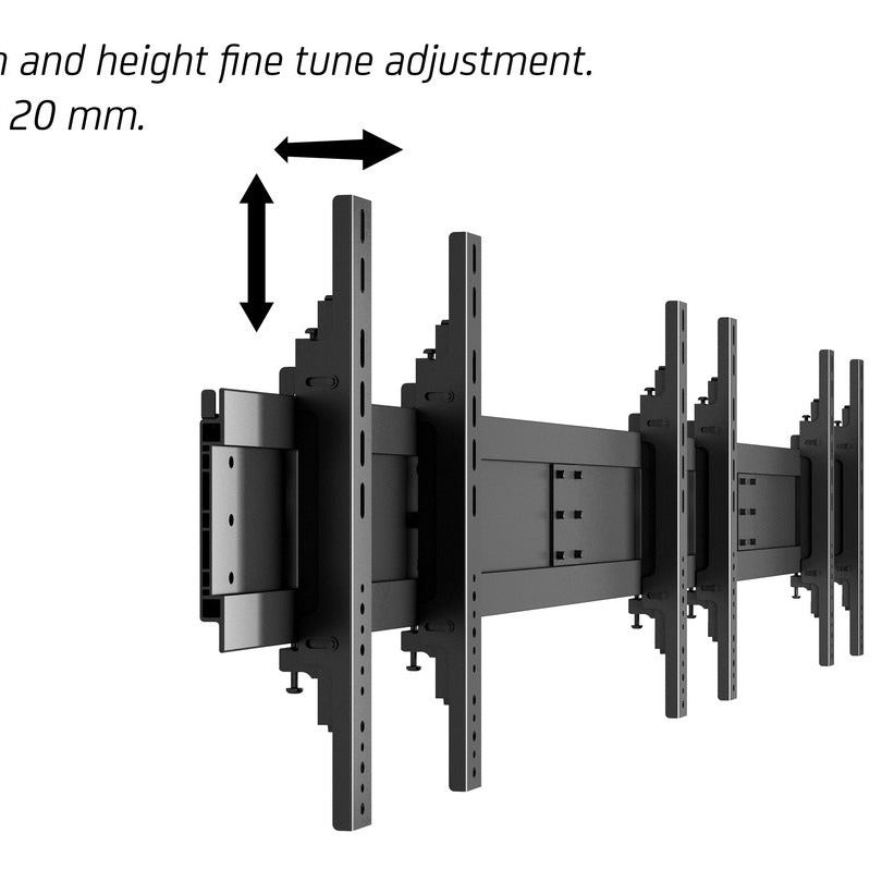 Multibrackets M Public Video Wall Stand 9-Screens 40-55" Black