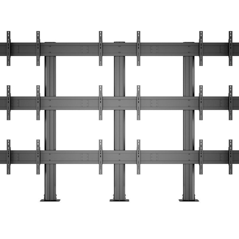 Multibrackets M Public Video Wall Stand 9-Screens 40-55" Black