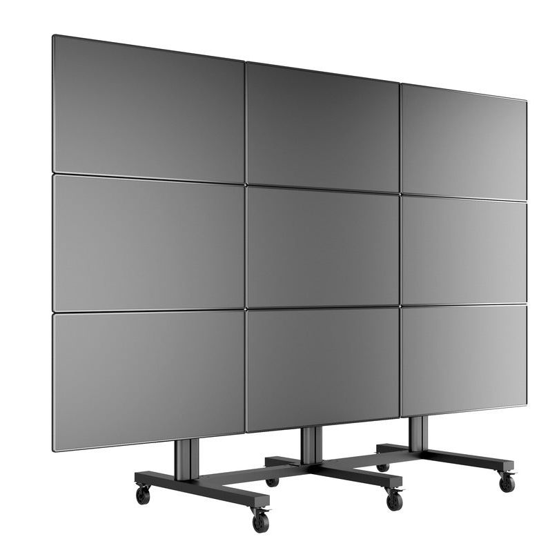 Multibrackets M Public Video Wall Stand 9-Screens 40-55" Black