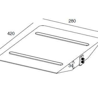 Multibrackets M Public Display Stand Shelf Black