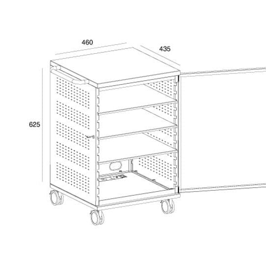Multibrackets M Public Display Stand 180 Single MediaBox4 Black