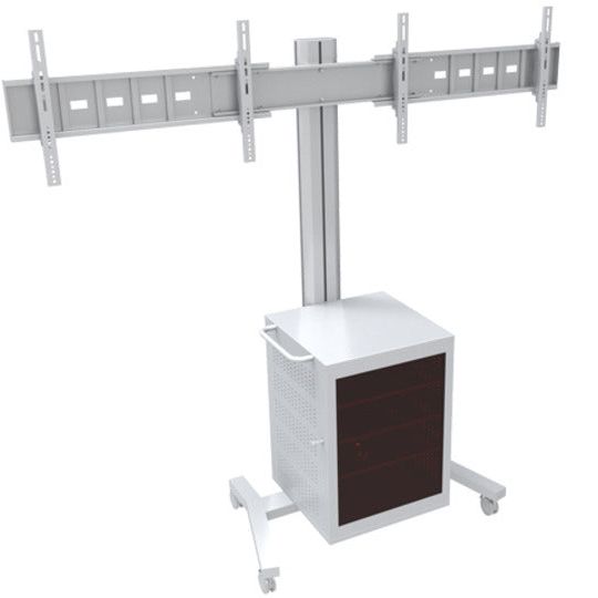 Multibrackets M Public Display Stand 180 Dual MediaBox4 Silver