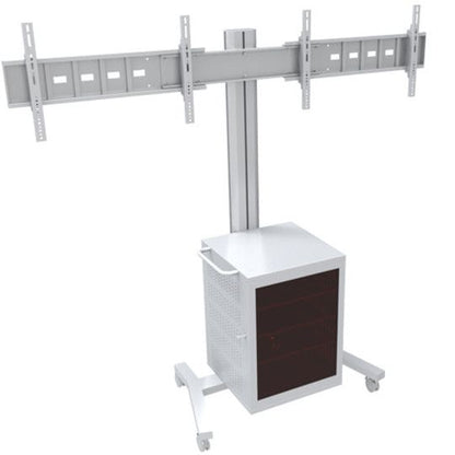 Multibrackets M Public Display Stand 180 Dual MediaBox4 Silver