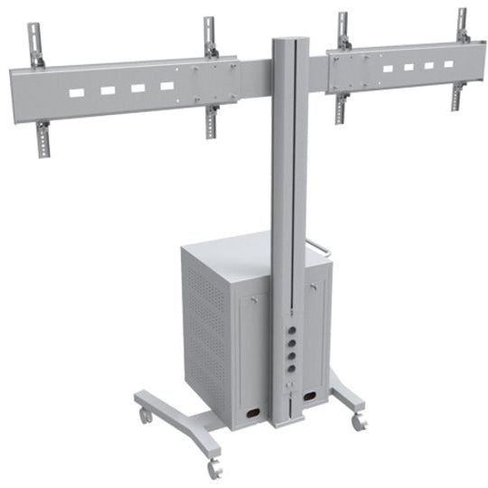 Multibrackets M Public Display Stand 180 Dual MediaBox4 Silver