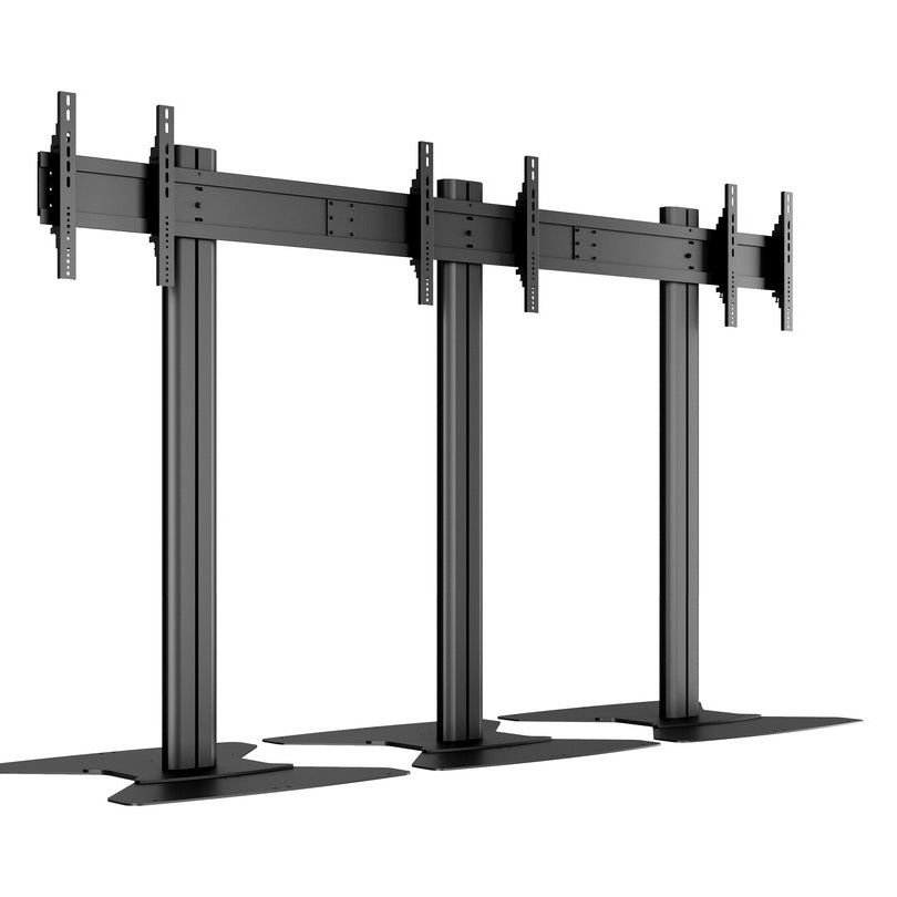 Multibrackets M Public Video Wall Stand 3-screens 40-55" Black