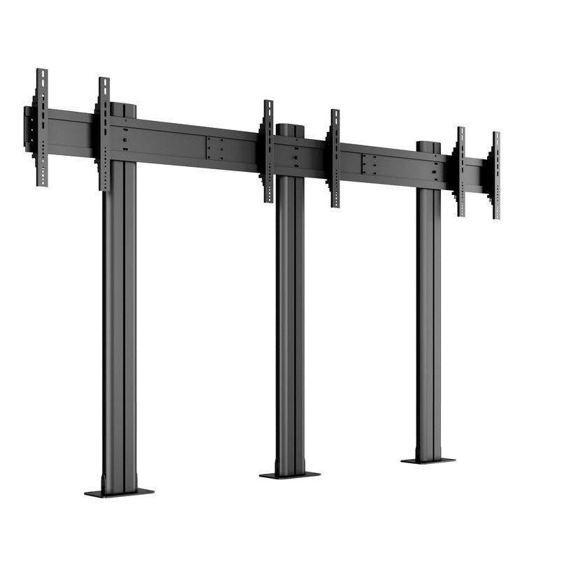 Multibrackets M Public Video Wall Stand 3-screens 40-55" Black