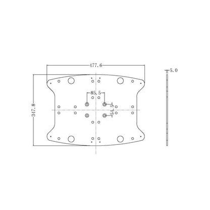 Multibrackets M Public Display Floorstand Base B2B Silver