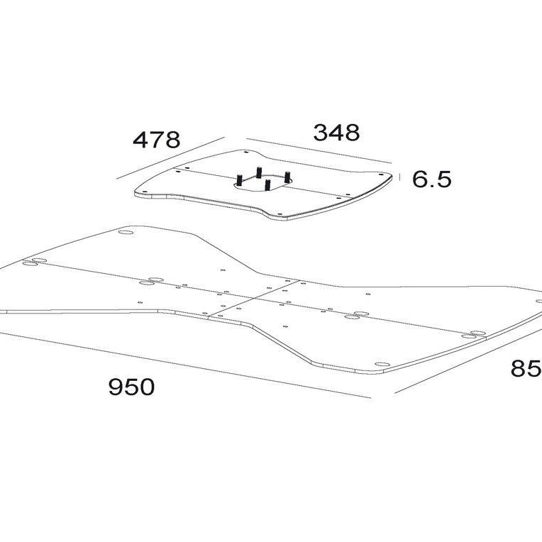 Multibrackets M Public Display Floorstand Base B2B Black