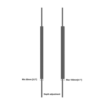 Multibrackets M Pro Series Enclosure 75" Floor to Ceiling Medium Black