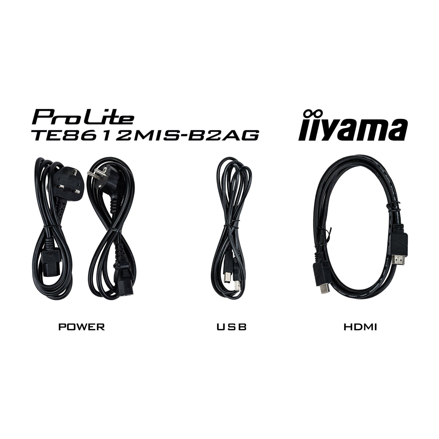 iiyama ProLite TE8612MIS-B2AG 86" 4K Ultra HD Pure-IR Interactive Touchscreen with Android and WiFi
