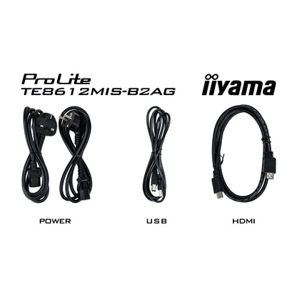 iiyama ProLite TE8612MIS-B2AG 86" 4K Ultra HD Pure-IR Interactive Touchscreen with Android and WiFi