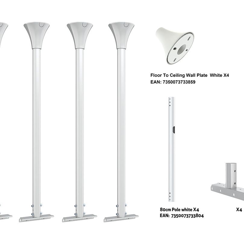 Multibrackets M Pro Series Enclosure - Floor to Ceiling Kit Large White