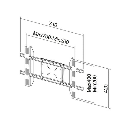 Multibrackets M Display Mount Single Screen Silver