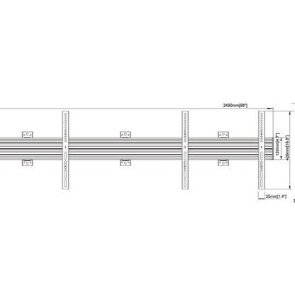 Multibrackets M Wallmount Pro MBW2UHD Fixed Black