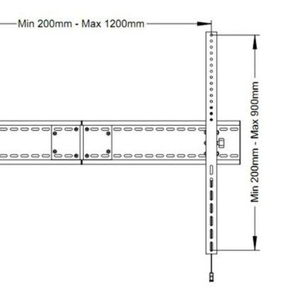 Multibrackets M Universal Tilt Wallmount SD MAX 1200x900