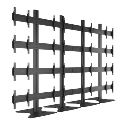 Multibrackets M Public Video Wall Stand 16-Screens 40-55'' Black