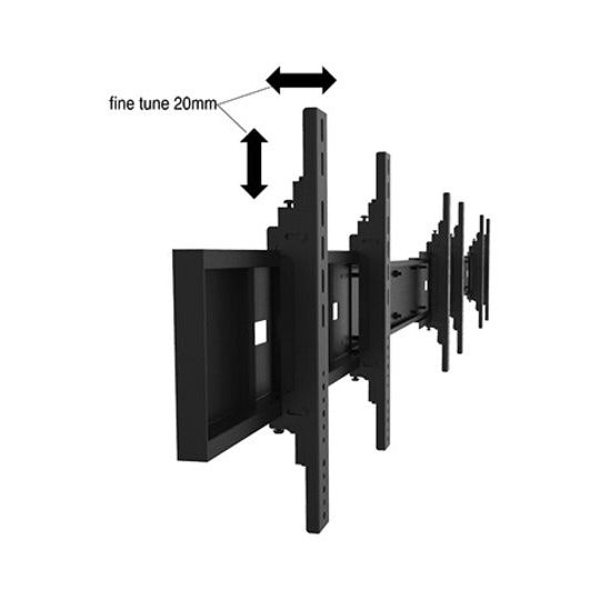Multibrackets M Public Video Wall Stand 16-Screens 40-55'' Black