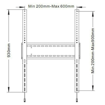 Multibrackets M Universal Fixed Wallmount SD MAX 1200x900
