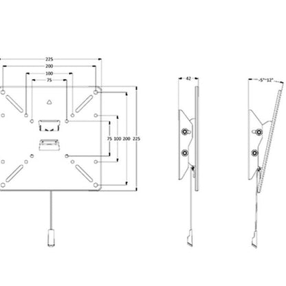 Multibrackets M VESA Wallmount Tilt 75/100/200