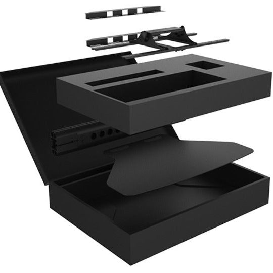 Multibrackets M Public Display Stand 110 Tilt & Table Floorbase, Flight Case