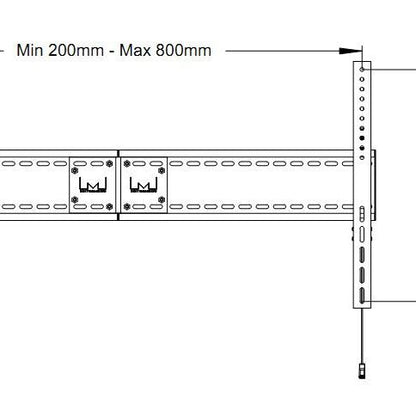 Multibrackets M Universal Fixed Wallmount SD MAX 800x600