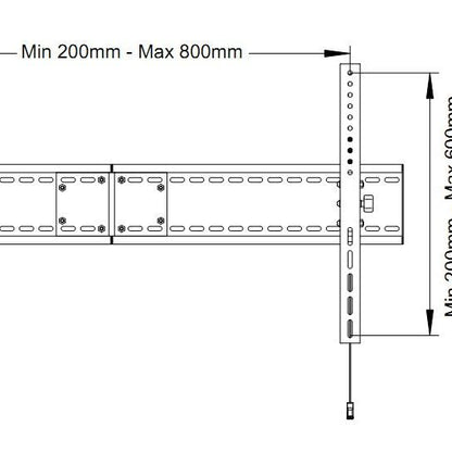 Multibrackets M Universal Tilt Wallmount SD MAX 800x600