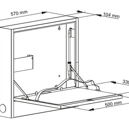 Multibrackets M Public Computer Security Cabinet Gas Spring I