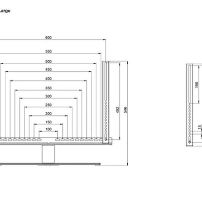 Multibrackets M VESA Extender kit Turn & Motorized Tablestand 600x700