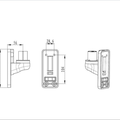 Multibrackets M Wall Adapter Single Black