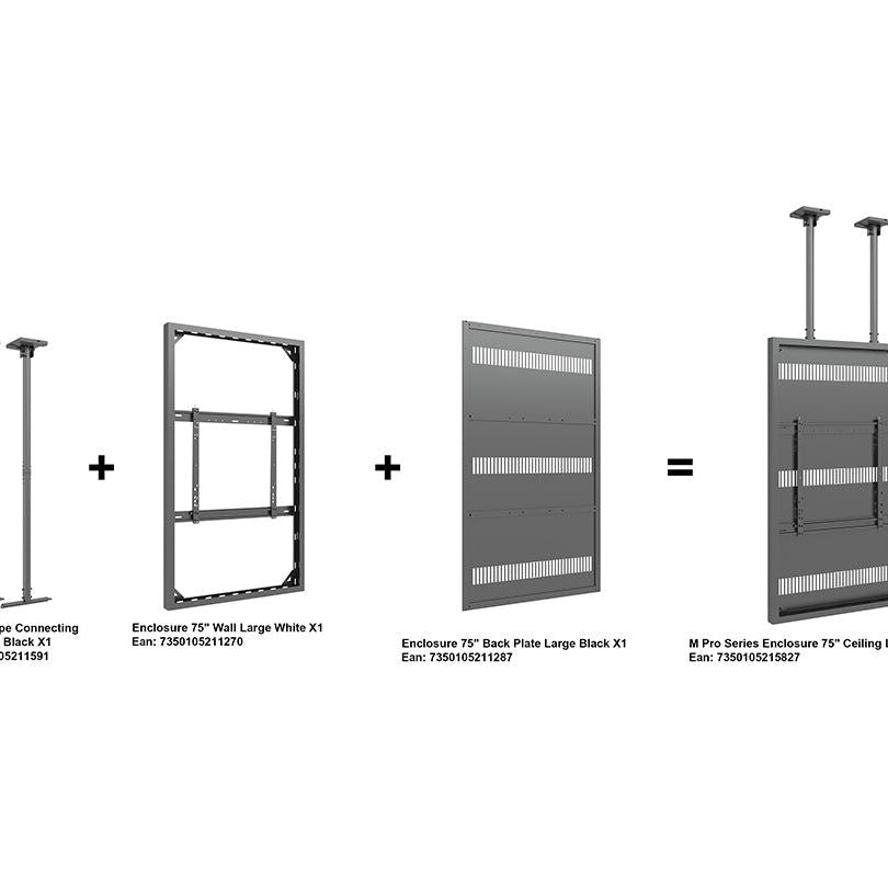 Multibrackets M Pro Series Enclosure 75" Ceiling Large Black