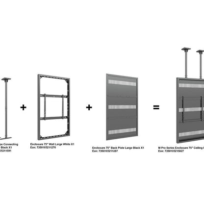 Multibrackets M Pro Series Enclosure 75" Ceiling Large Black