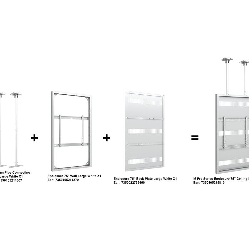 Multibrackets M Pro Series Enclosure 75" Ceiling Large White