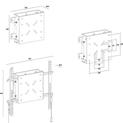 Multibrackets M PC Media Box/Digital Signage Box 400x400 with Tilt