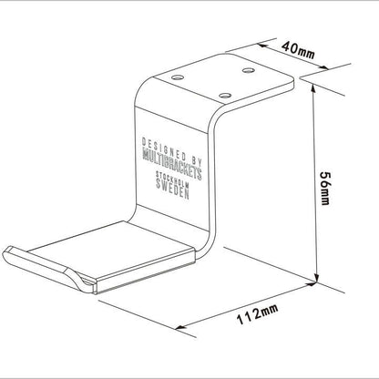 Multibrackets M Headset Holder Desk Black