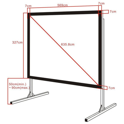 Multibrackets M Quick Fold Projection Screen, 16:9,554x312,250''