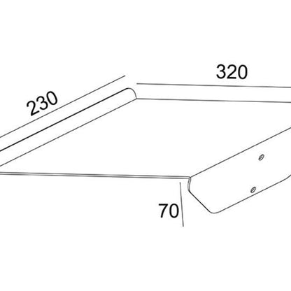Multibrackets M A4 Brochure Shelf Public Display Stand Silver