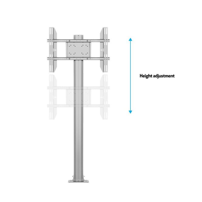 Multibrackets M Display Stand 180 Single Silver w. Floormount
