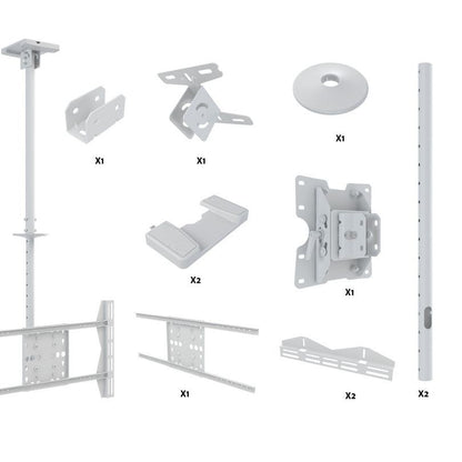 Multibrackets M Public Ceilingmount Large Single White 3000