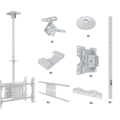 Multibrackets M Public Ceilingmount Large Back to Back White 3000