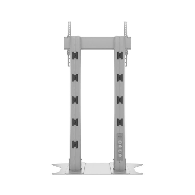 Multibrackets M Public Display Stand 180 Dual Pillar Floorbase Silver