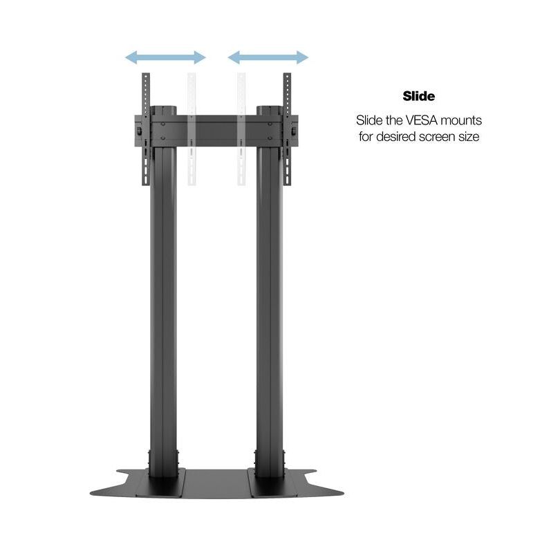 Multibrackets M Public Display Stand 210 Dual Pillar Floorbase Black