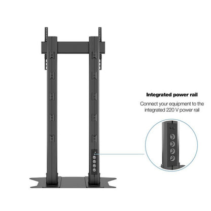 Multibrackets M Public Display Stand 210 Dual Pillar Floorbase Black