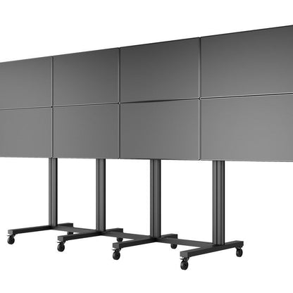 Multibrackets M Public Video Wall Stand 8-Screens 40-55'' Black
