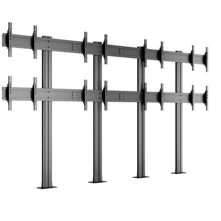 Multibrackets M Public Video Wall Stand 8-Screens 40-55'' Black