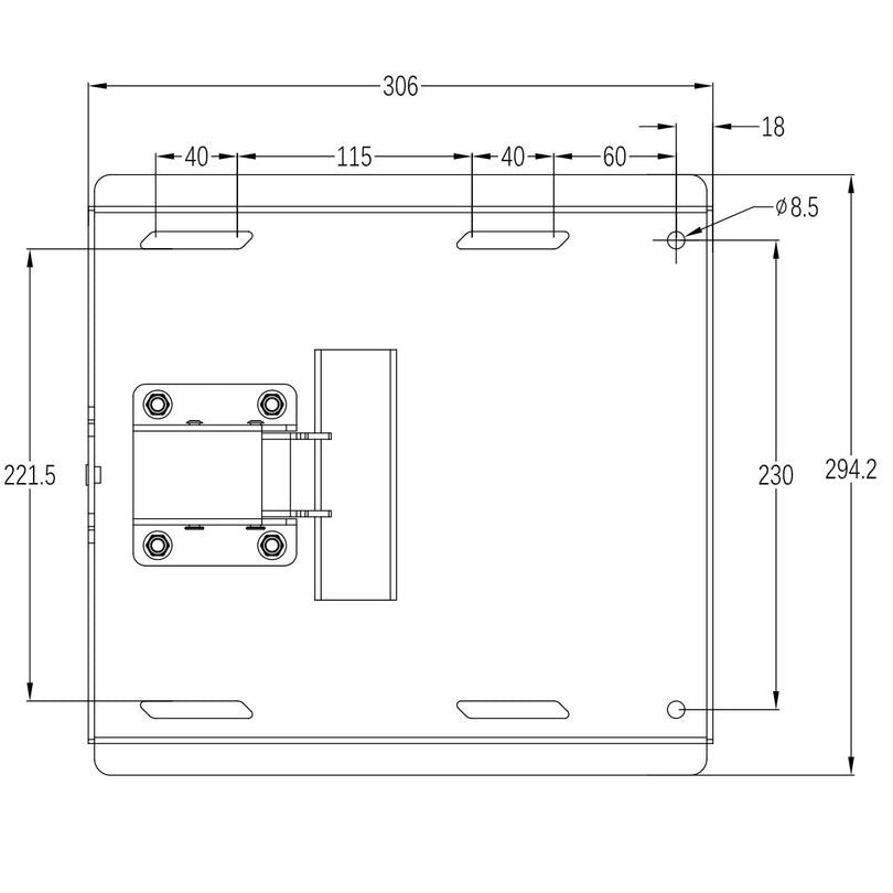 Multibrackets M Universal Swing Arm 180 Degrees Large Black