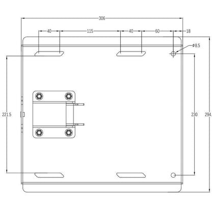 Multibrackets M Universal Swing Arm 180 Degrees x Large Black