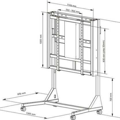 Multibrackets M Motorized Floorstand 160 kg Black SD